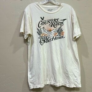 Free People Vintage Country Roads Tee Large